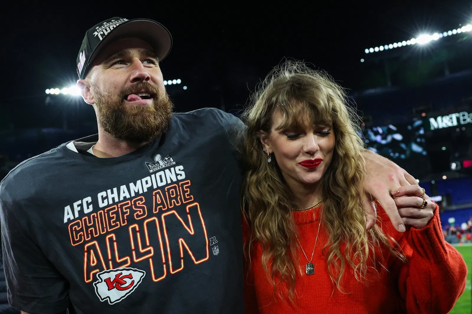 Taylor Swift and Travis Kelce